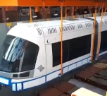  فيديو: وصول القطار الخفيف الذي سيتم تشغيله بيافا إلى البلاد